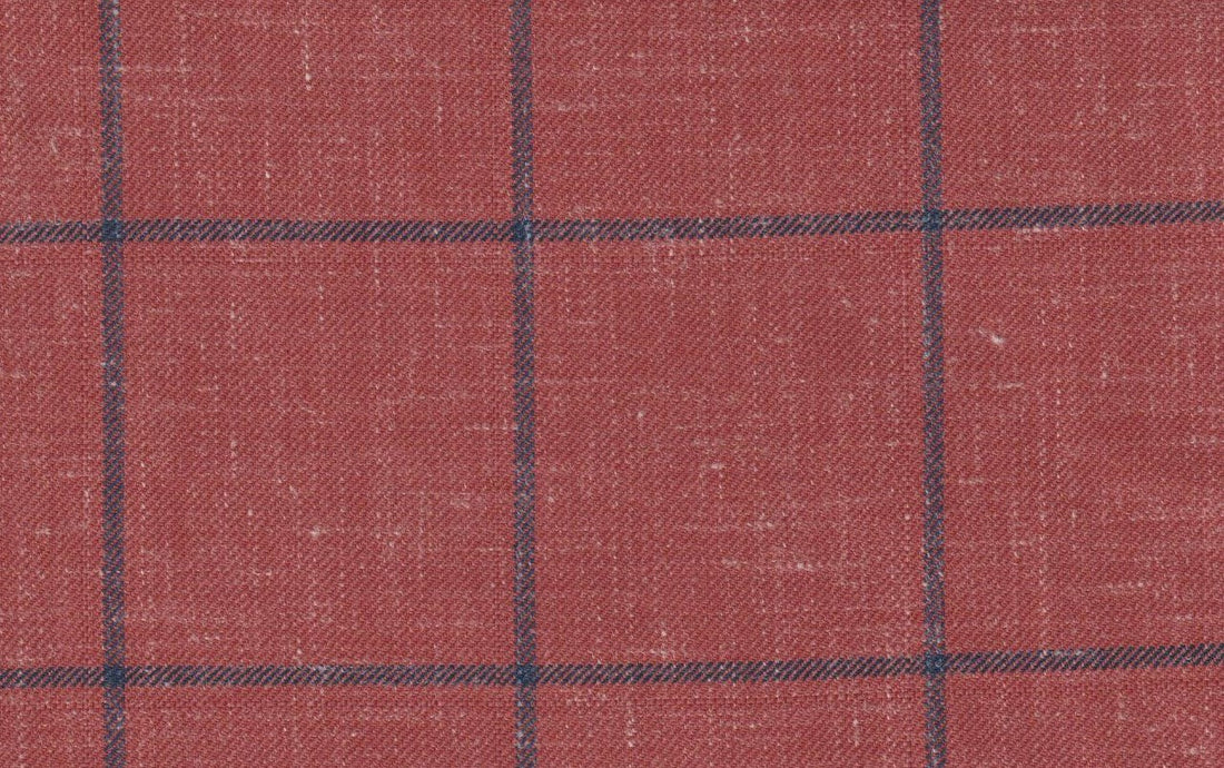 Light Red W/Blue Windowpane