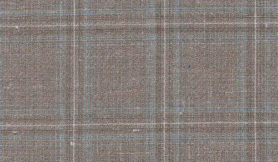 Tan W/Blue Windowpane