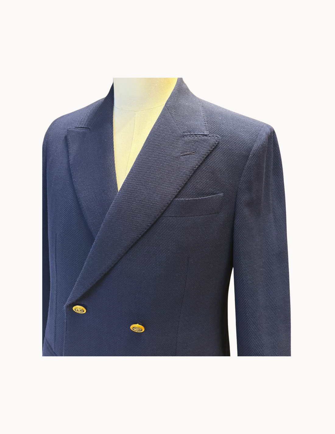 Guabello K-Easy Double Breasted Jacket with Pure Bronze Buttons