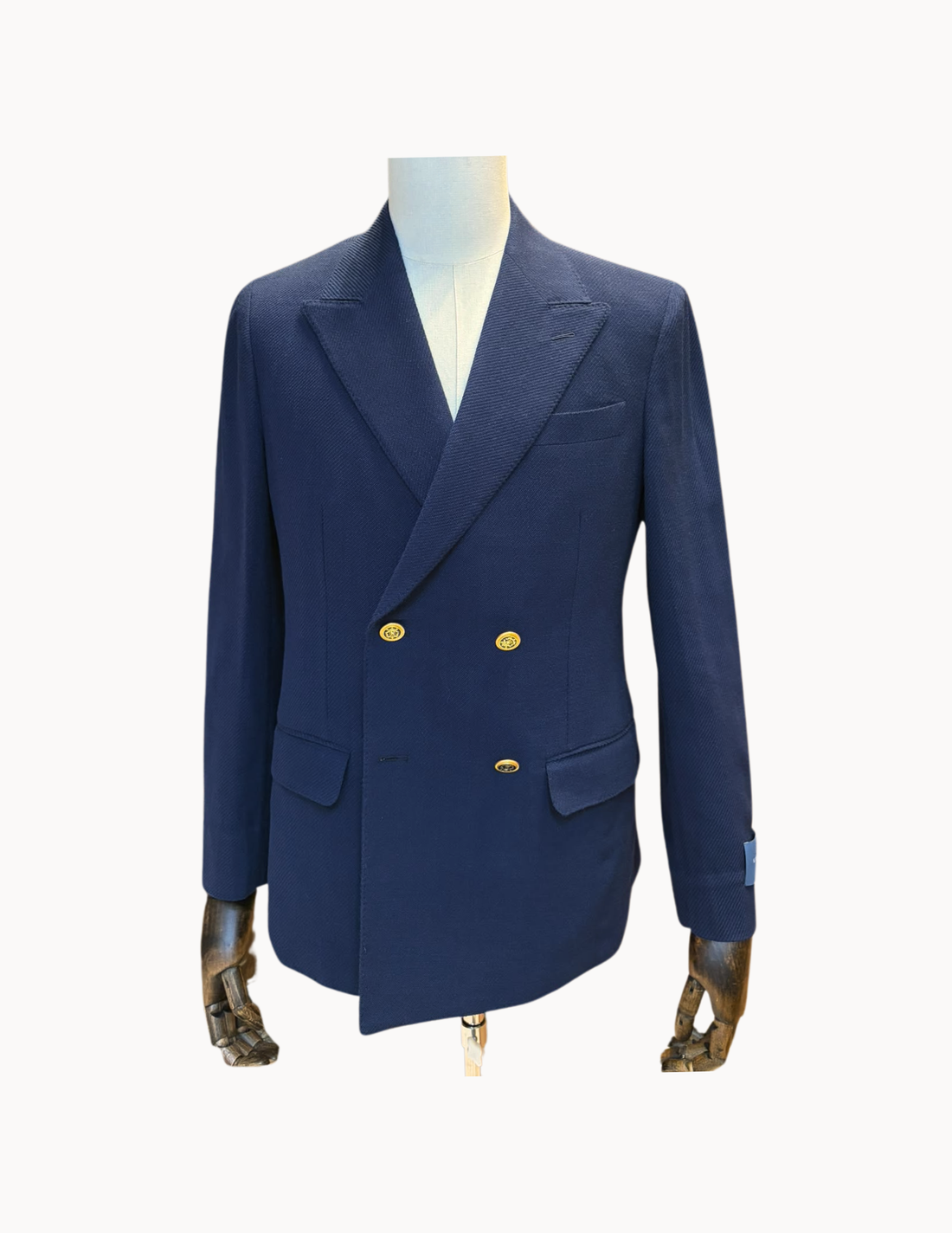 Guabello K-Easy Double Breasted Jacket with Pure Bronze Buttons