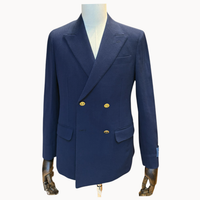 Guabello K-Easy Double Breasted Jacket with Pure Bronze Buttons