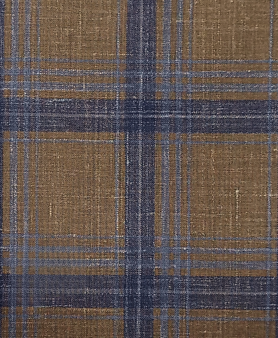 Ocher W/Blue Check