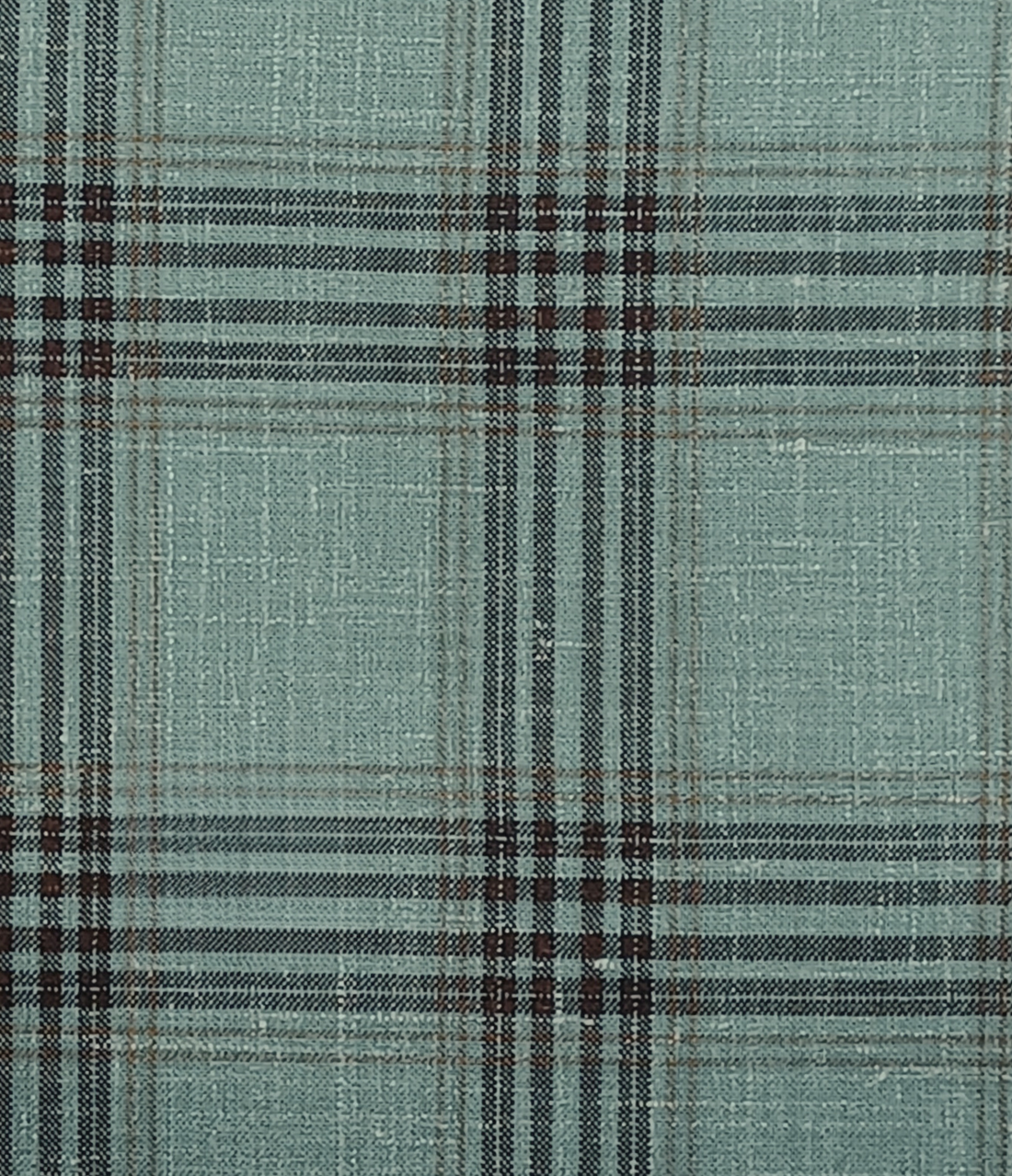 Mint Green W/Dark Brown Check