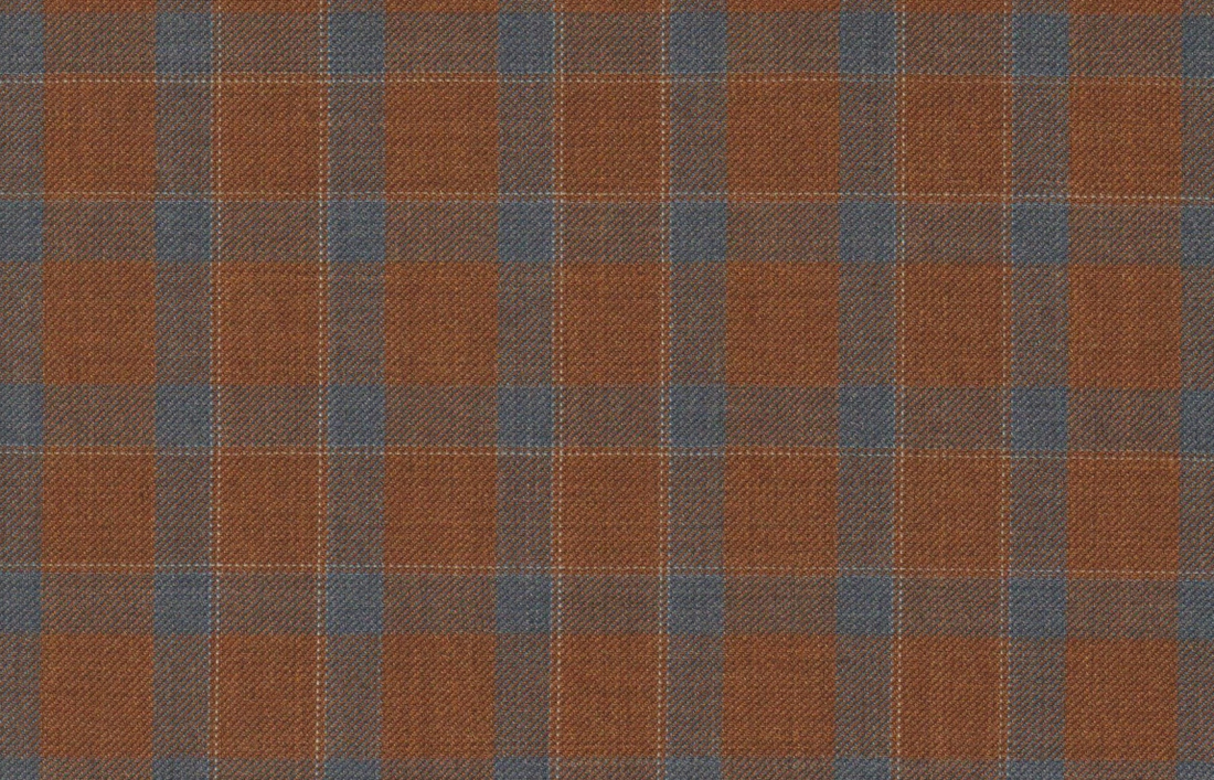 Brick Brown W/Blue Windowpane
