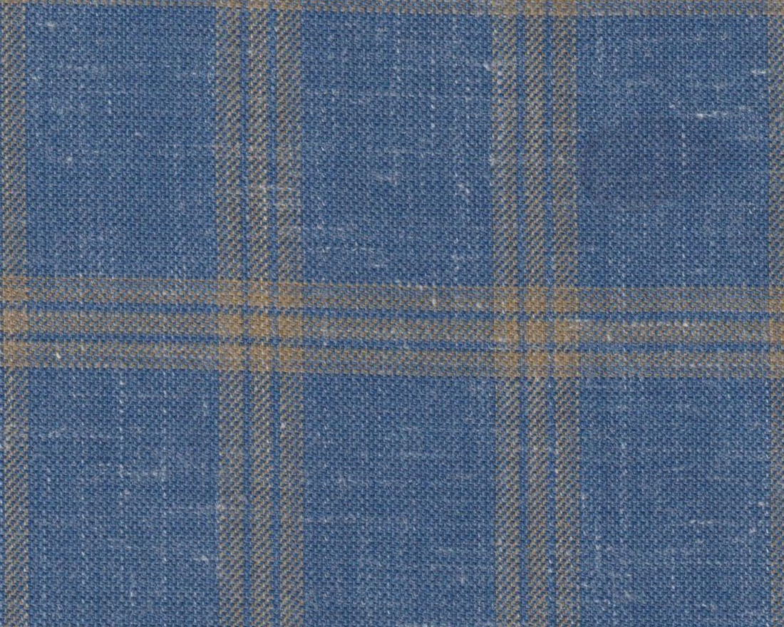 Blue W/Tan Check