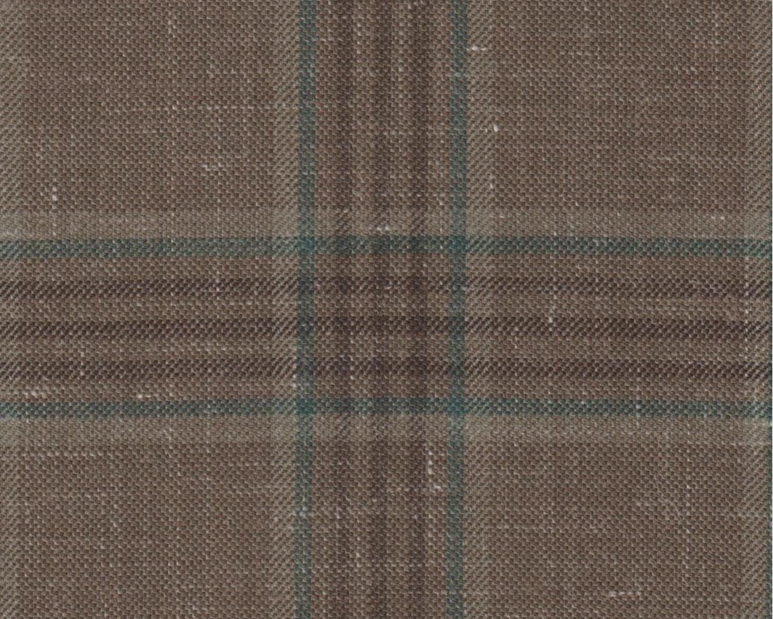 Medium Brown W/Green Check
