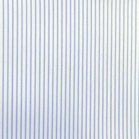 White W/Blue Pinstripe