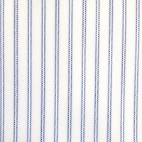 White W/Blue Wide Pinstripe