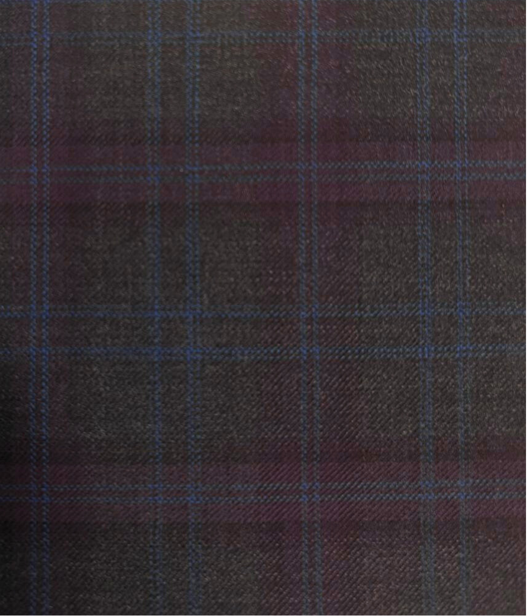 Medium Grey W/Purple & Blue Check