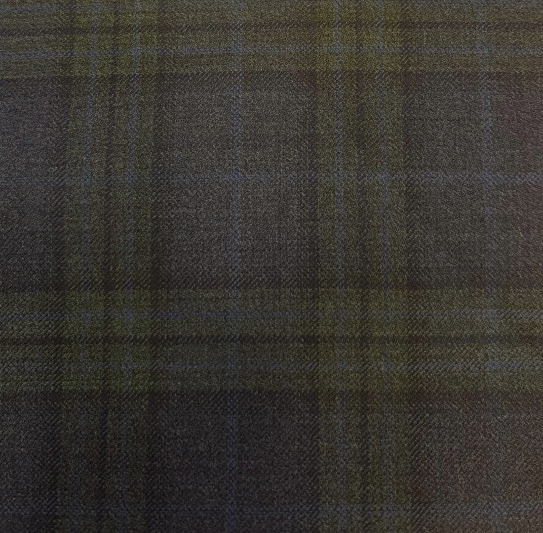 Dark Navy W/Green Check