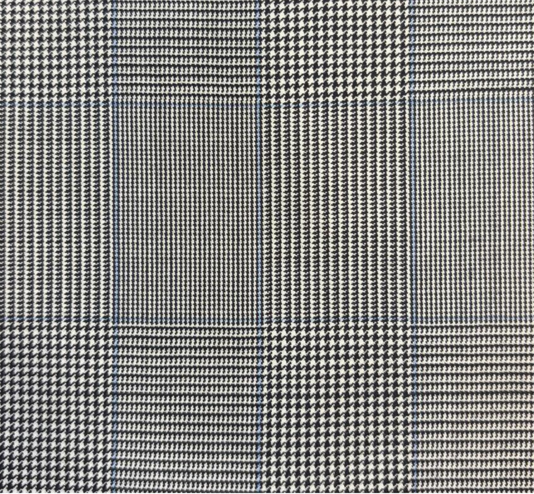 Grey W/Blue Check