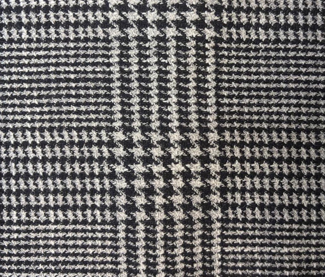 Black W/White Check