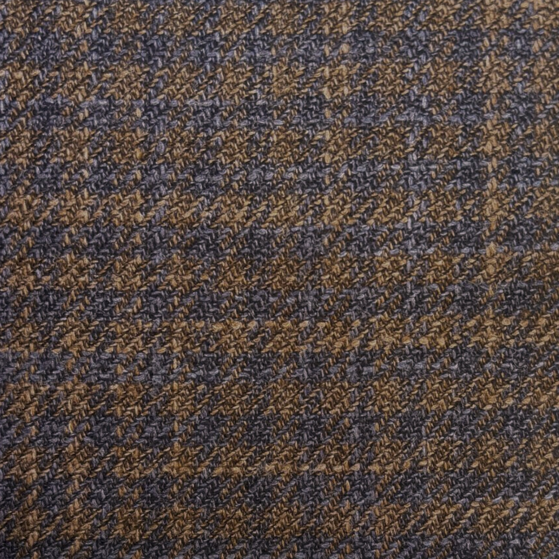 棕色配藍色迷你格紋