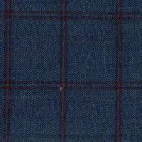 Blue W/Cherry Windowpane