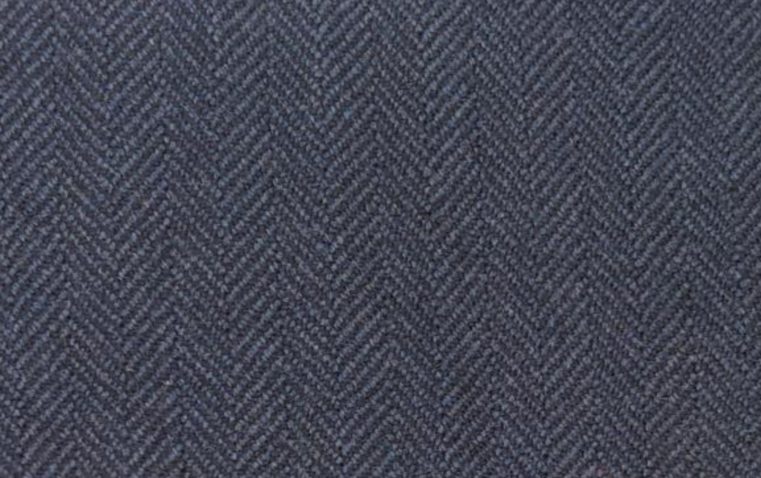 Medium Blue Herringbone
