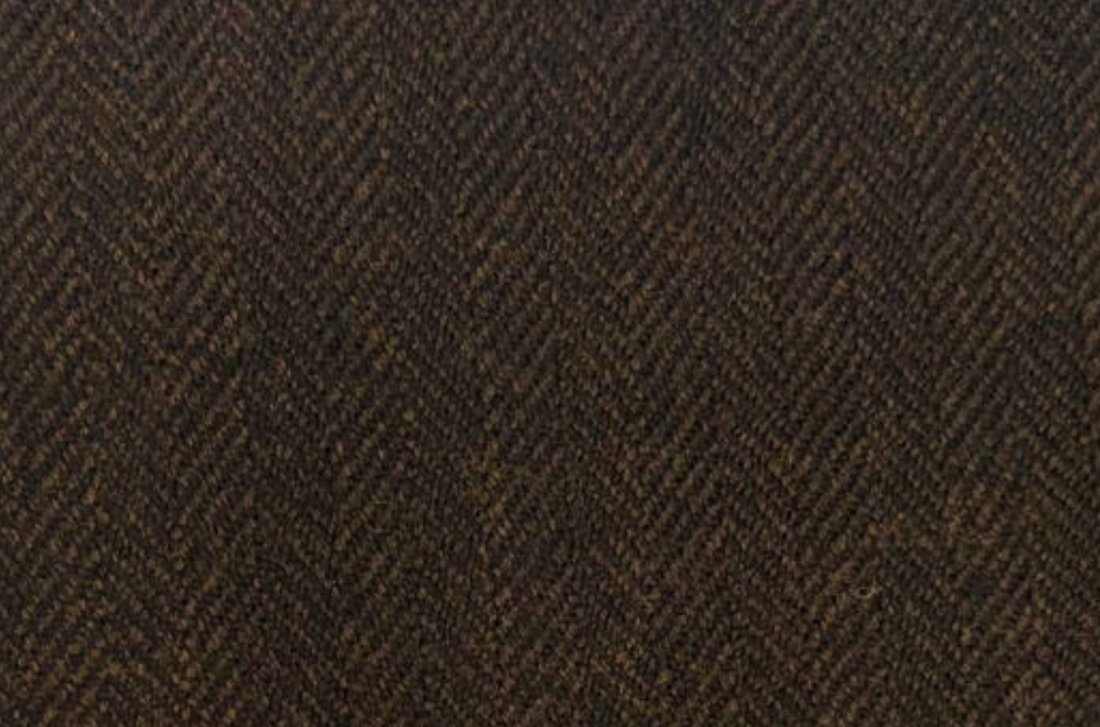Dark Brown Herringbone