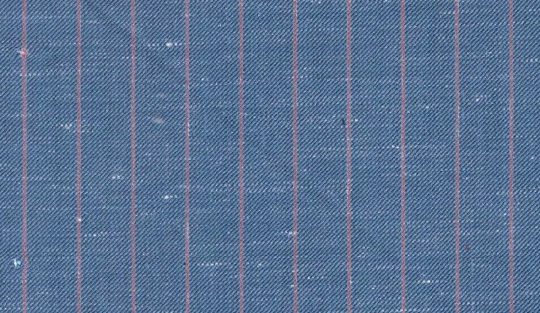 Blue W/Pink Stripe