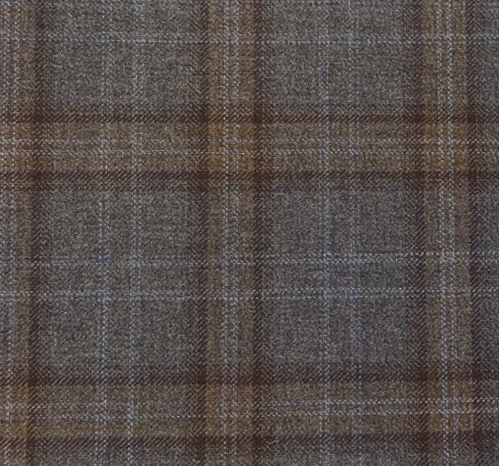 Grey W/Brown Check