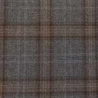Grey W/Brown Check