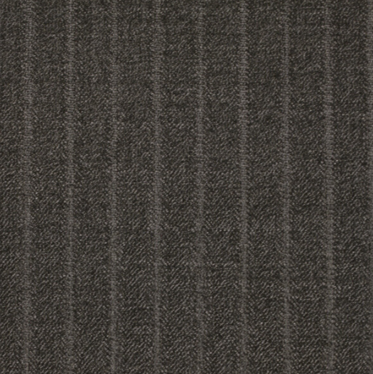 Dark Grey Twill W/Fancy Stripes